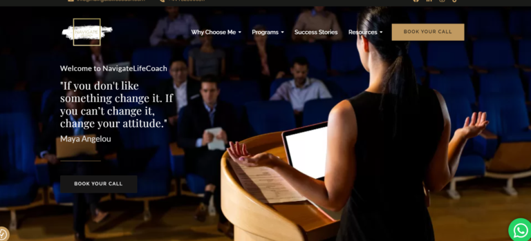 Business Mentor Website For UK Based Coach