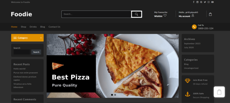 Food Delivery Website