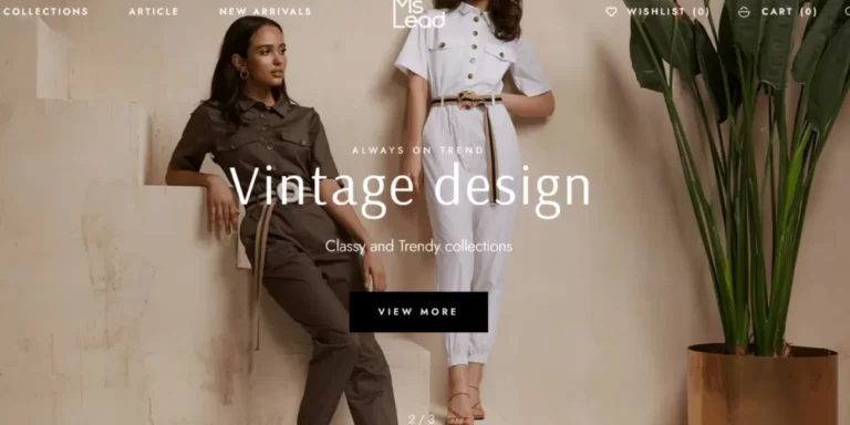 Apparel Website with responsive design