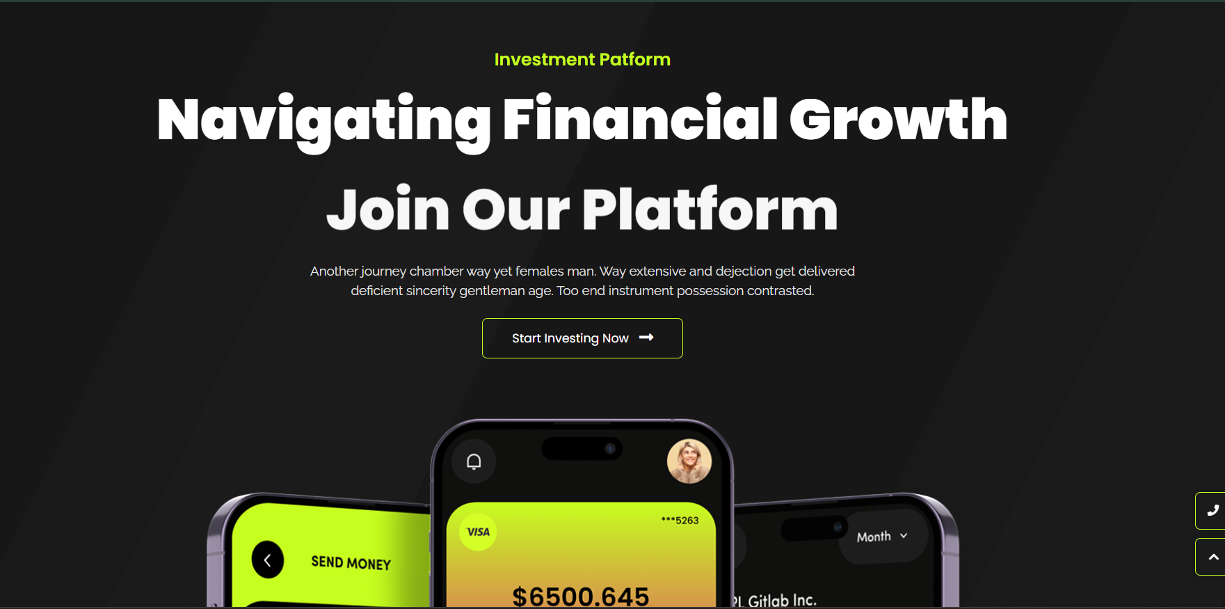 Startup Website Sample