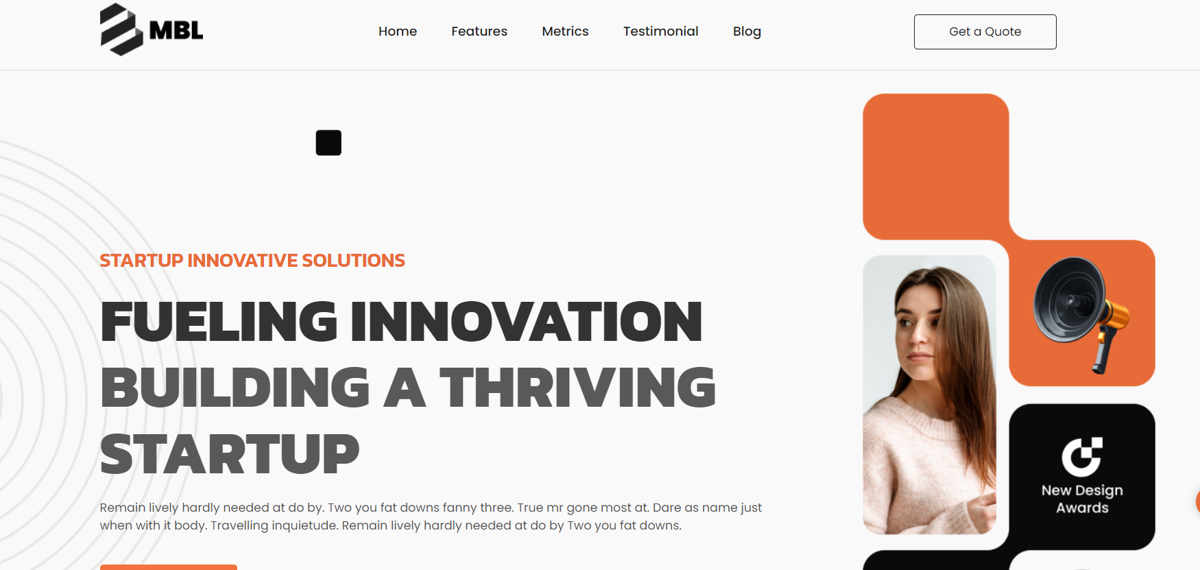 Finance Startup Website